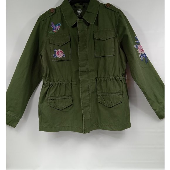 Wonder Nation Girls Green Anorak Button Front Jacket Size XXL (18) NWT - Picture 2 of 11